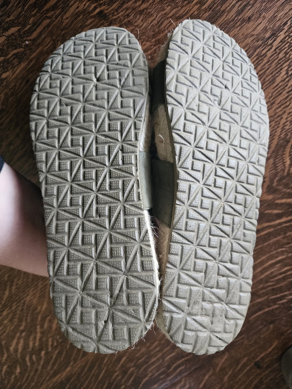 Haute Hippie Nori Olive Green Espadrille Slide Sandals Size 8 - Picture 5 of 5